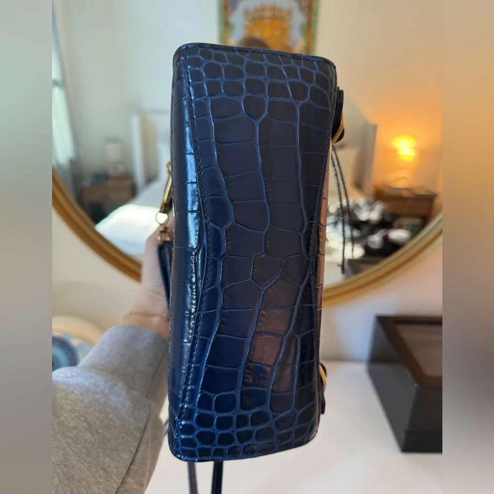 Balenciaga Neo Classic Mini Croc Embossed Bag - Picture 4 of 5